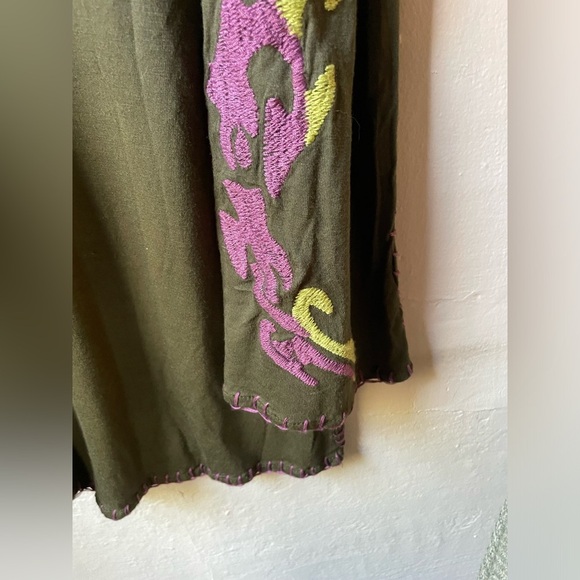Vintage PSSY FOLK FRANCE Embroidered Boho Dress or Tunic
Size Small/Medium - Picture 5 of 10